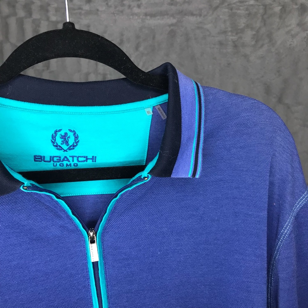 Bugatchi Uomo Zip-Up Polo Shirt